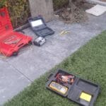 Aardpen geslagen door Electra Gigant bij een woning in Utrecht