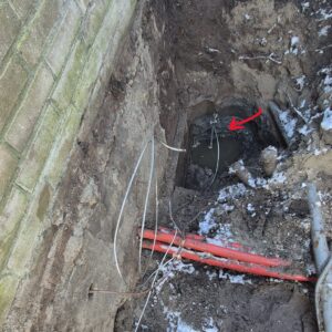 Aardpen laten slaan in Kijkduin