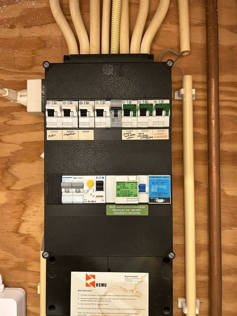 1 fase groepenkast geplaatst door Electra-Gigant